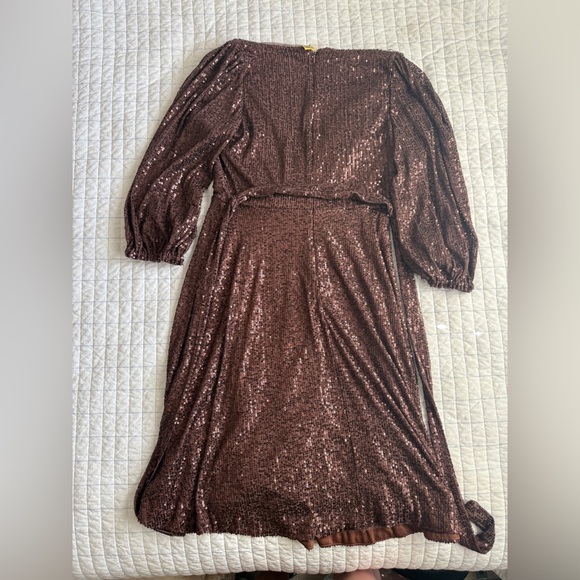 DKNY Shimmering Brown Sequin Dress - Picture 5 of 5